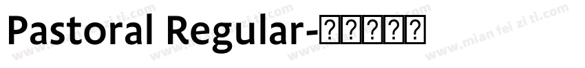 Pastoral Regular字体转换